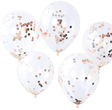balon transparent confetti